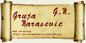 Gruja Marašević vizit kartica